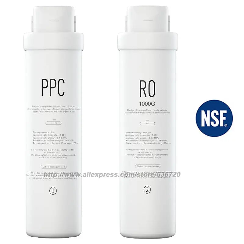 Système de filtration d'eau par osmose inverse RO – Débit rapide 1000 GPD, Sans réservoir, Réduit les TDS, Compact, Usage domestique et commercial