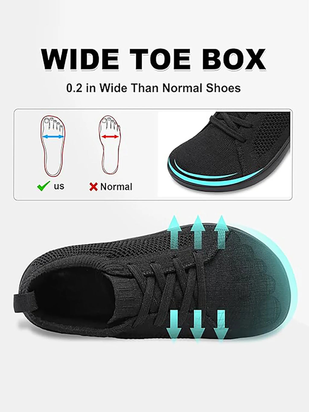 2025 New Wide-toe Men's Shoes Casual Soft Sole Wide-Toe Shoes Walking Sneakers Breathable Mesh Comfortable Barefoot Shoes