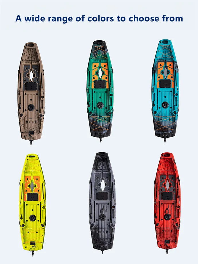 Modular Kayak LLDPE Fishing Boat Motorized Canoe Seat Paddle Rotomolded Portable Take Apart Raft Angling Drift Engine Water Gear