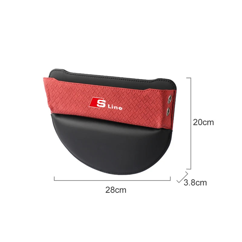 Car Seat Gap Filler Pockets Multifuntion Storage Organizer For Audi Sline A3 A4 A5 A6 A7 A1 A2 A8 Q1 Q2 Q3 Q4 Q5 Q6 Q7 Q8 TT RS3