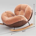 Cream New Pink Rocking Chair Lazy Recliner Home Leisure Single Sofa Balcony Living Room Rocking Chairs Muebles Para El Hogar