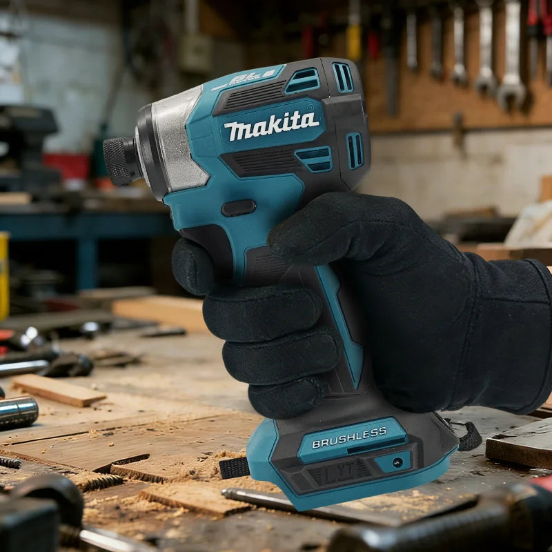 Makita DTD173 180Nm 18V Brushless Impact Driver with Ring Light Max Torque Cordless Power Tool for Screw Bolt Wood Home DIY