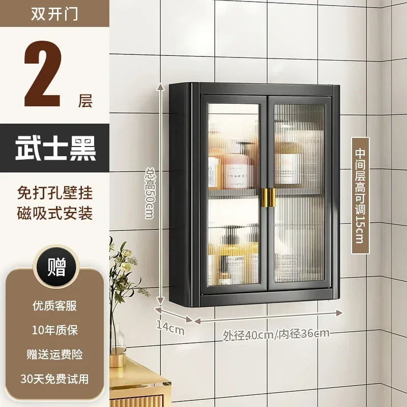 Modern Wall Mounted Bathroom Cabinet white Waterproof Storage Organizer Shelf for Toilet Vanity Bathroom home Decor Furniture