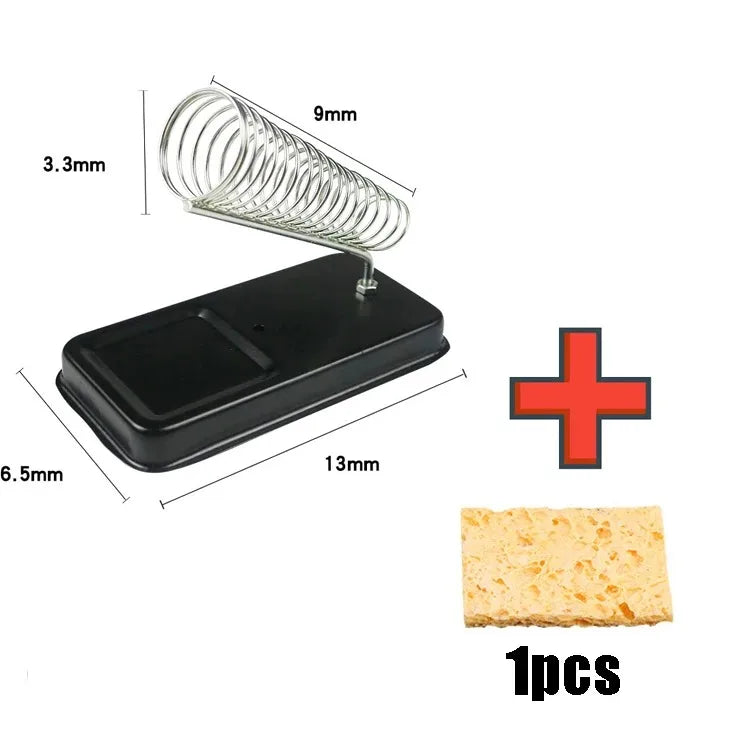 Electric soldering Iron Stand with Sponge Cleaning Pads Universal High-Temperature Resistant soldering Holder