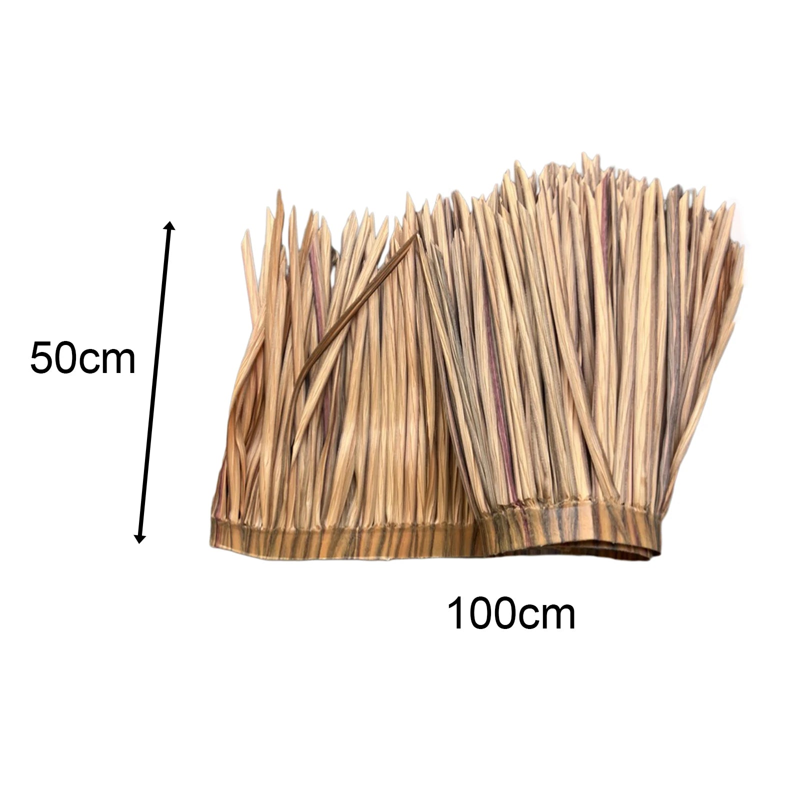 Grass Artificial Thatch Roofing for Outdoor Garden Patio Umbrella Cover 1mx50cm Straw Roof Thatch Simulation Panel Palm Thatch