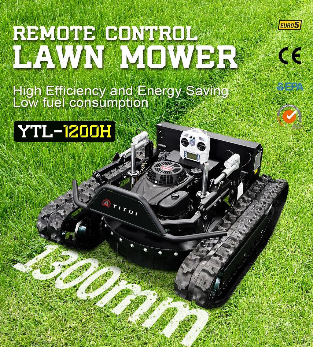 Customized Long-battery-life Remote Control Lawn Mower Removal Large Remote-Controlled Lawn Mower Climbing-capable Lawn Mower