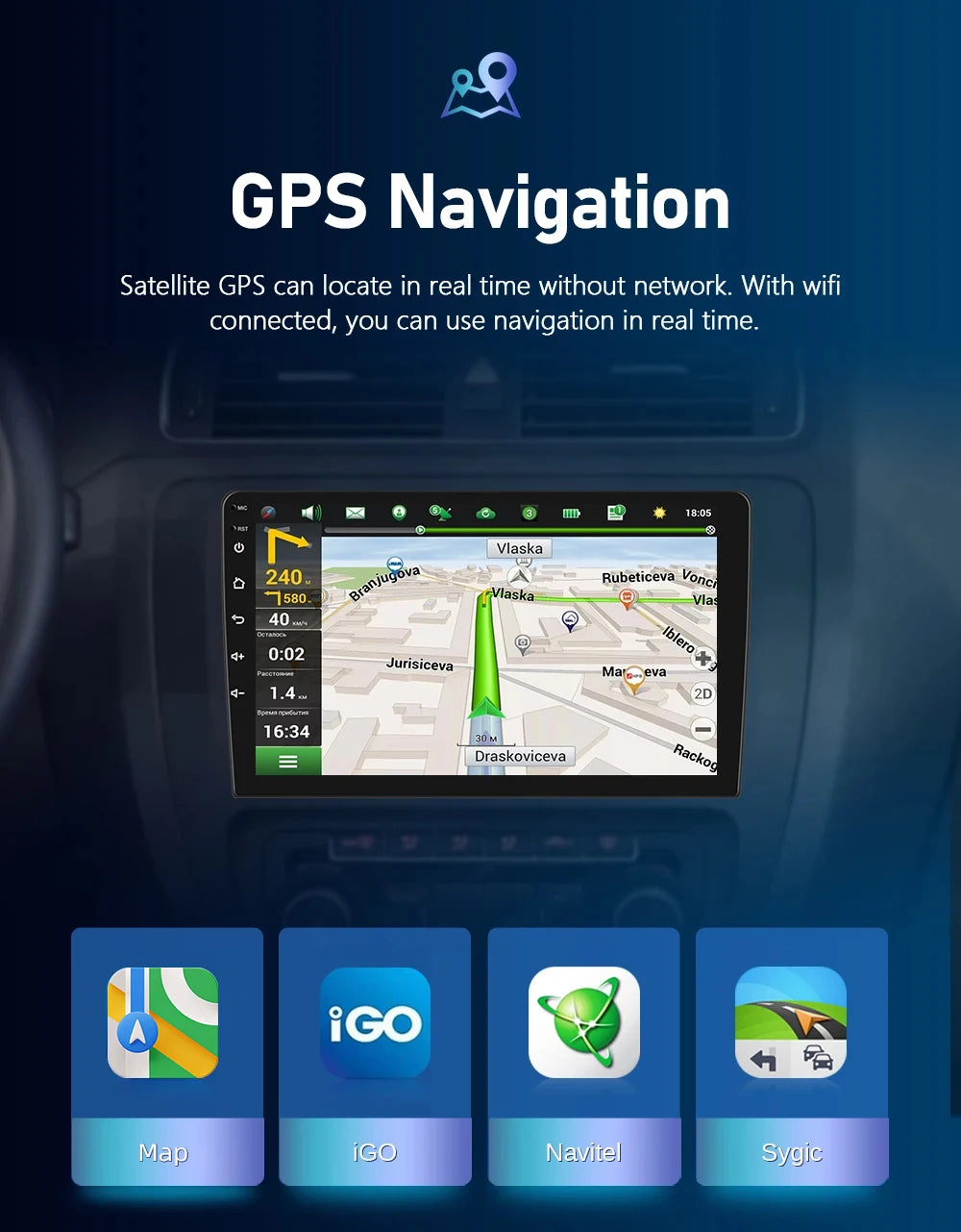 Podofo  6+128G Wireless CarPlay Auto Car Radio for Peugeot 207 CC 207CC 2009-2013 Multimedia Player 2Din Car Stereo GPS 4G Wifi