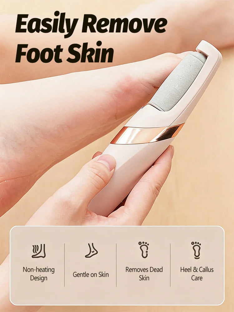 Automatic foot file, removes calluses, foot beauty device, callus remover, foot scrubber, foot care tool, unisex.