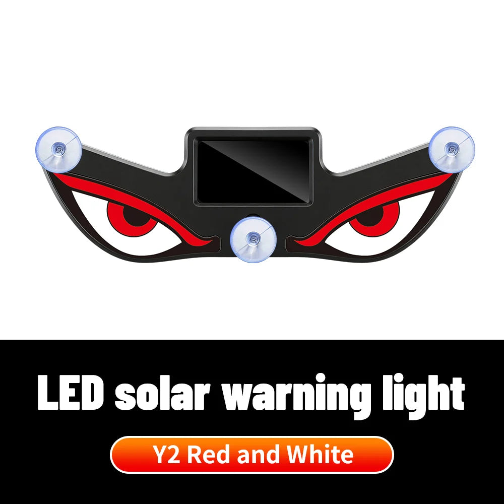 Monster Eye Antenna Flash Light Solar Car Decoration Demon Light Universal Roof Anti-Rear-End Demon Eye Modification