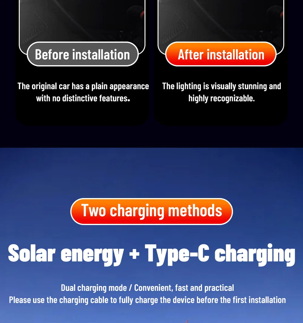 Monster Eye Antenna Flash Light Solar Car Decoration Demon Light Universal Roof Anti-Rear-End Demon Eye Modification