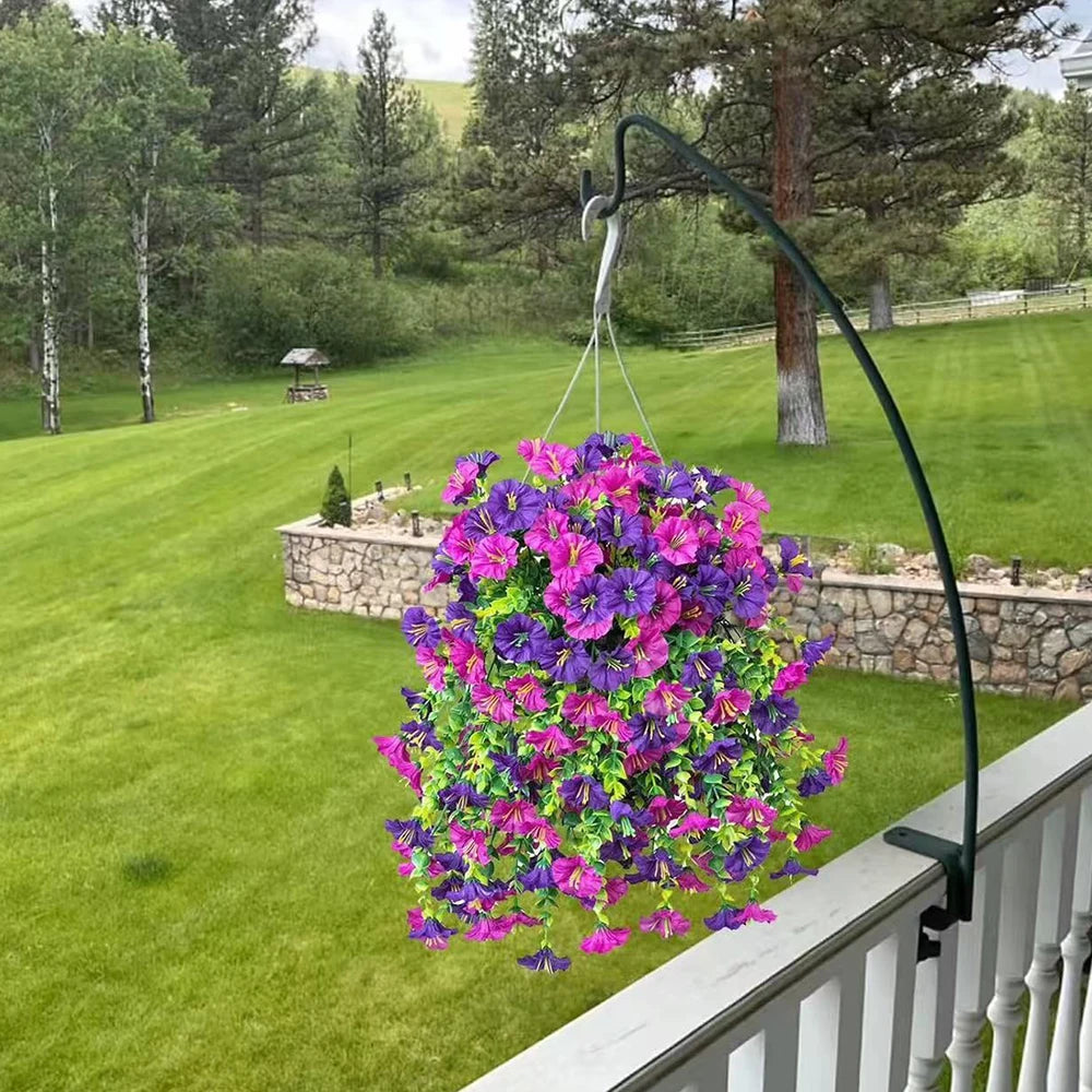 1/2pcs Artificial Morning Glory 75cm Hanging Fake Plant Fake Garland for Home Garden Wedding Outdoor Party Decor DIY Garden Arch