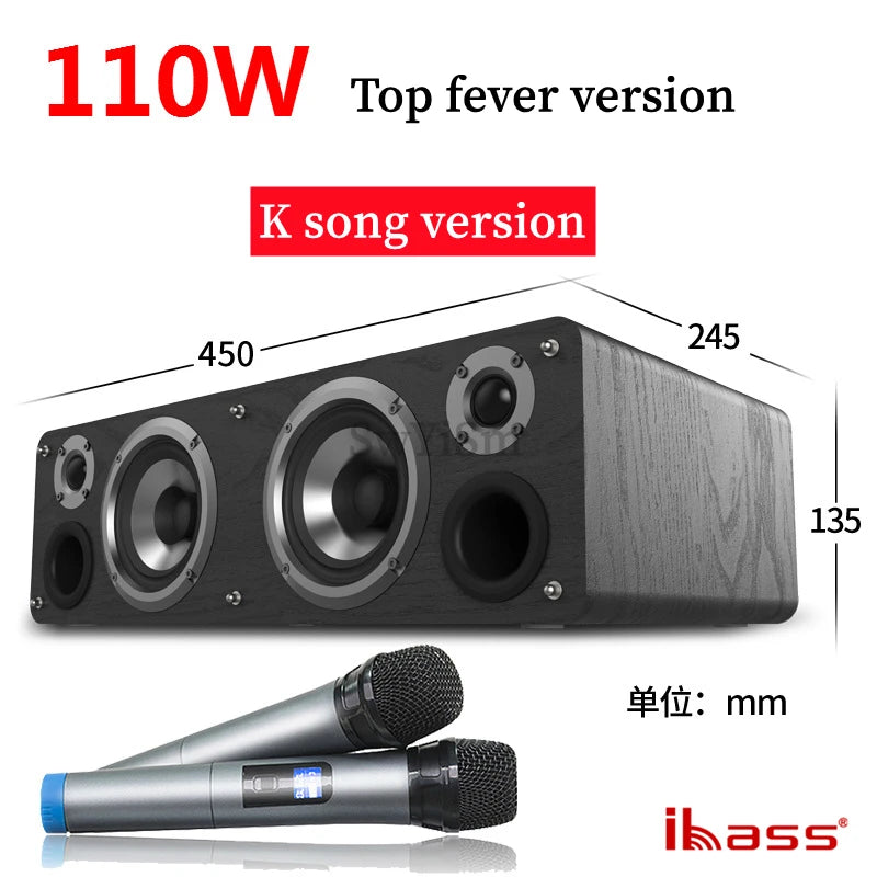 Lossless Decoding Of Ibass Wooden Active Home Theater Sound 110W Ultra Power Hi-Fi Stereo Subwoofer Desktop Bluetooth Speakers