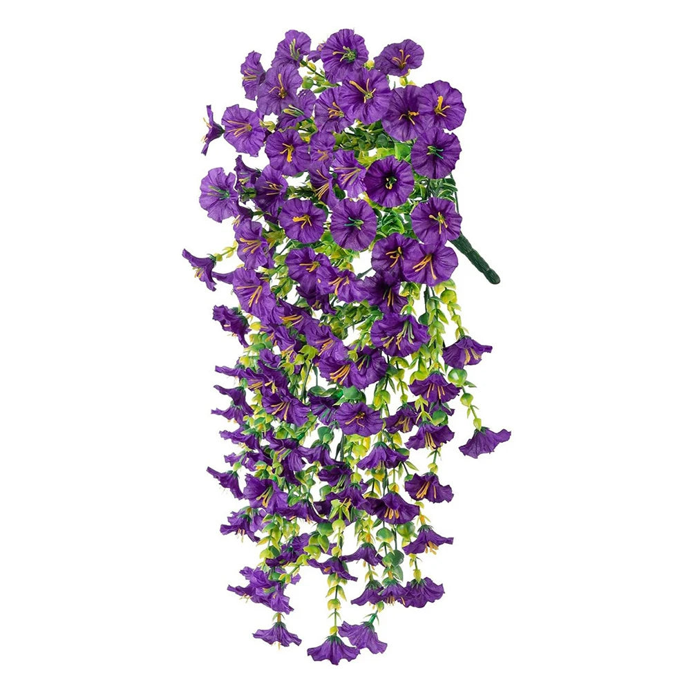 1/2pcs Artificial Morning Glory 75cm Hanging Fake Plant Fake Garland for Home Garden Wedding Outdoor Party Decor DIY Garden Arch