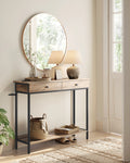 VASAGLE Console, Table d'entrée, Table d'appoint, Table de canapé avec 2 tiroirs