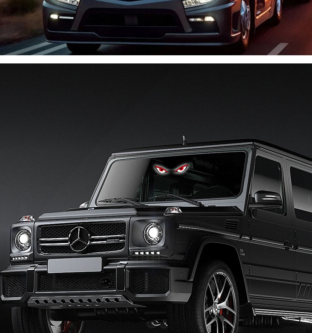 Monster Eye Antenna Flash Light Solar Car Decoration Demon Light Universal Roof Anti-Rear-End Demon Eye Modification