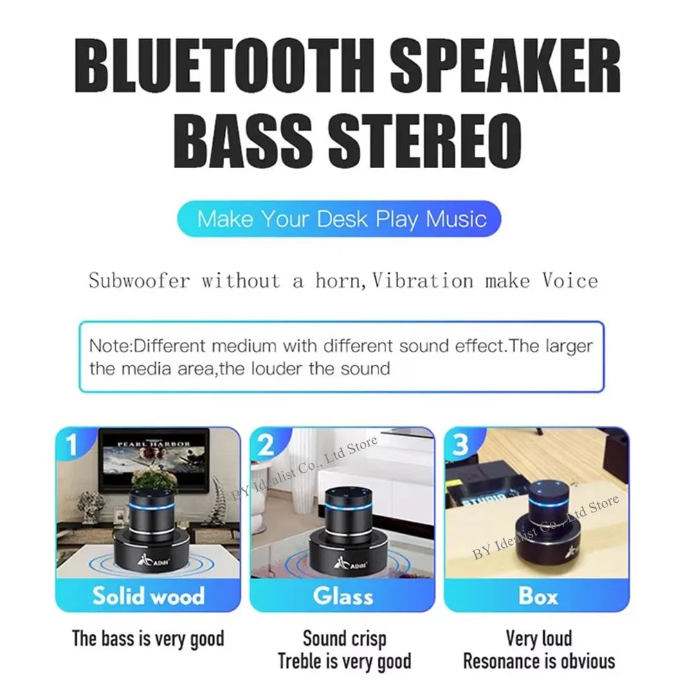 Wifi Vibro Bluetooth Speaker Wireless 42w Portable Subwoofer Speaker Bluetooth Neighbor Column Adin Metal Vibration Speakers