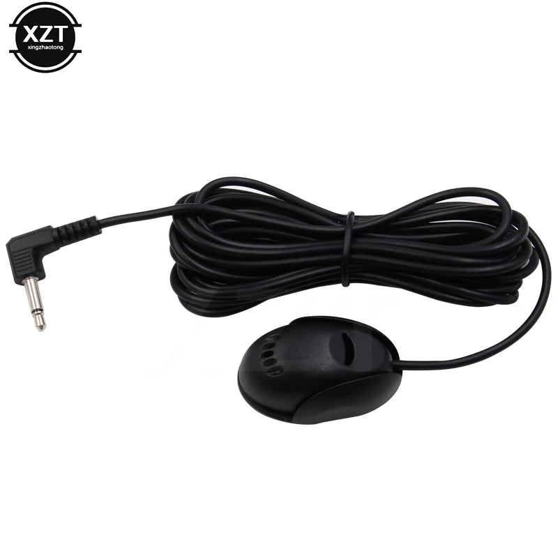 3M Car Microphone 3.5mm Wired - Noise Cancelling Handsfree Mic for Car Stereo Radio DVD Player, Paste Type Mini Audio Microphone