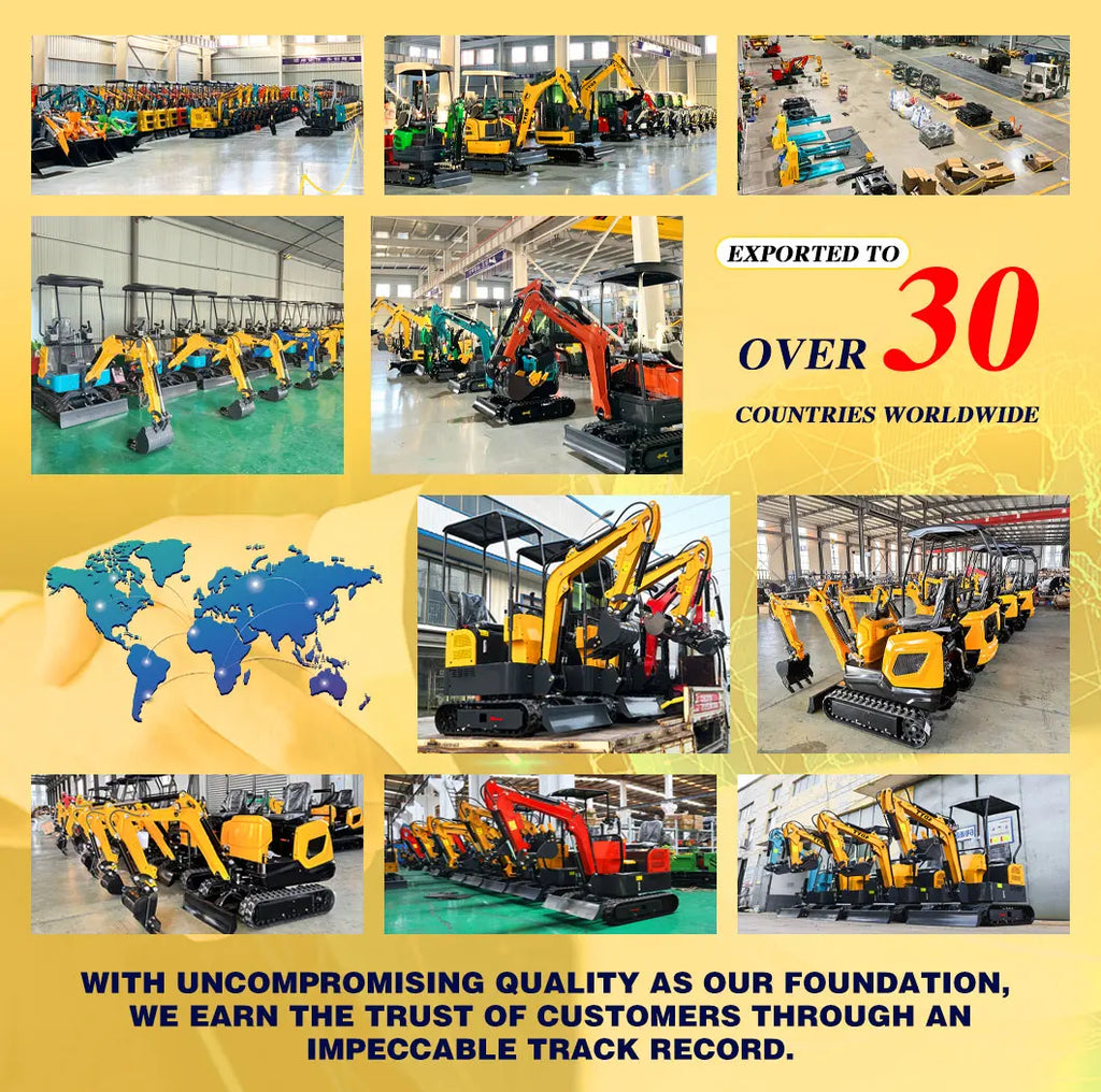 1.2 Ton Mini Excavator Epa Euro5 Small Crawler Digger Machine For Garden Mini Digger Reinforced Chassis For Home Use