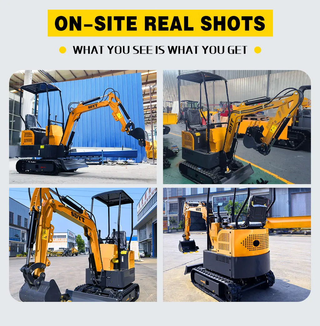 1.2 Ton Mini Excavator Epa Euro5 Small Crawler Digger Machine For Garden Mini Digger Reinforced Chassis For Home Use