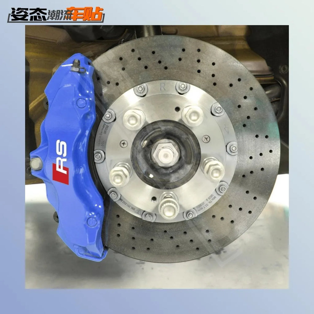 6PCS High Temperature Resistant Brake Modification Sticker For Audi S3 S4 S5 S6 S7 S8 S RS A3 A4 B8 8P 8V A6 C7 A5 Q5 B7 B6