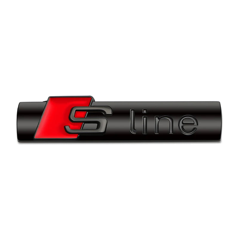 Car Goods Emblem Grill Front Hood Badge Grille For Audi Sline S line A4 B6 B8 S1 S2 S3 S4 S5 S6 A1 A3 A6 C5 A5 Car sticker