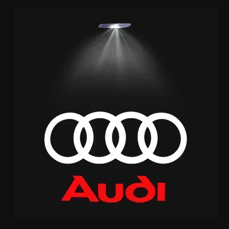 2Pcs Led Logo light Welcome Light For AUDI line S3 S4 RS S6 S5 S7 S8 A3 A4 A5 A6 A7 Q3 Q7 quattro Projector Shadow Ghost Lamp