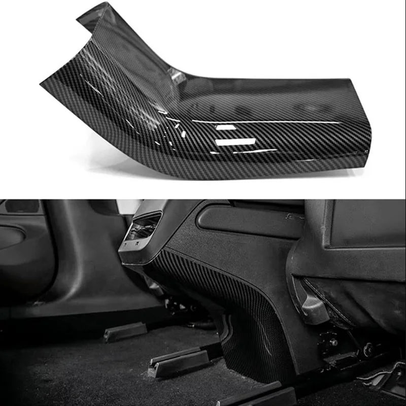 for Tesla Model Y 3 2023 ABS Carbon Fiber Center Console Wrap Cover Kit Dashboard Armrest Door Side Trim Sticker Accessories