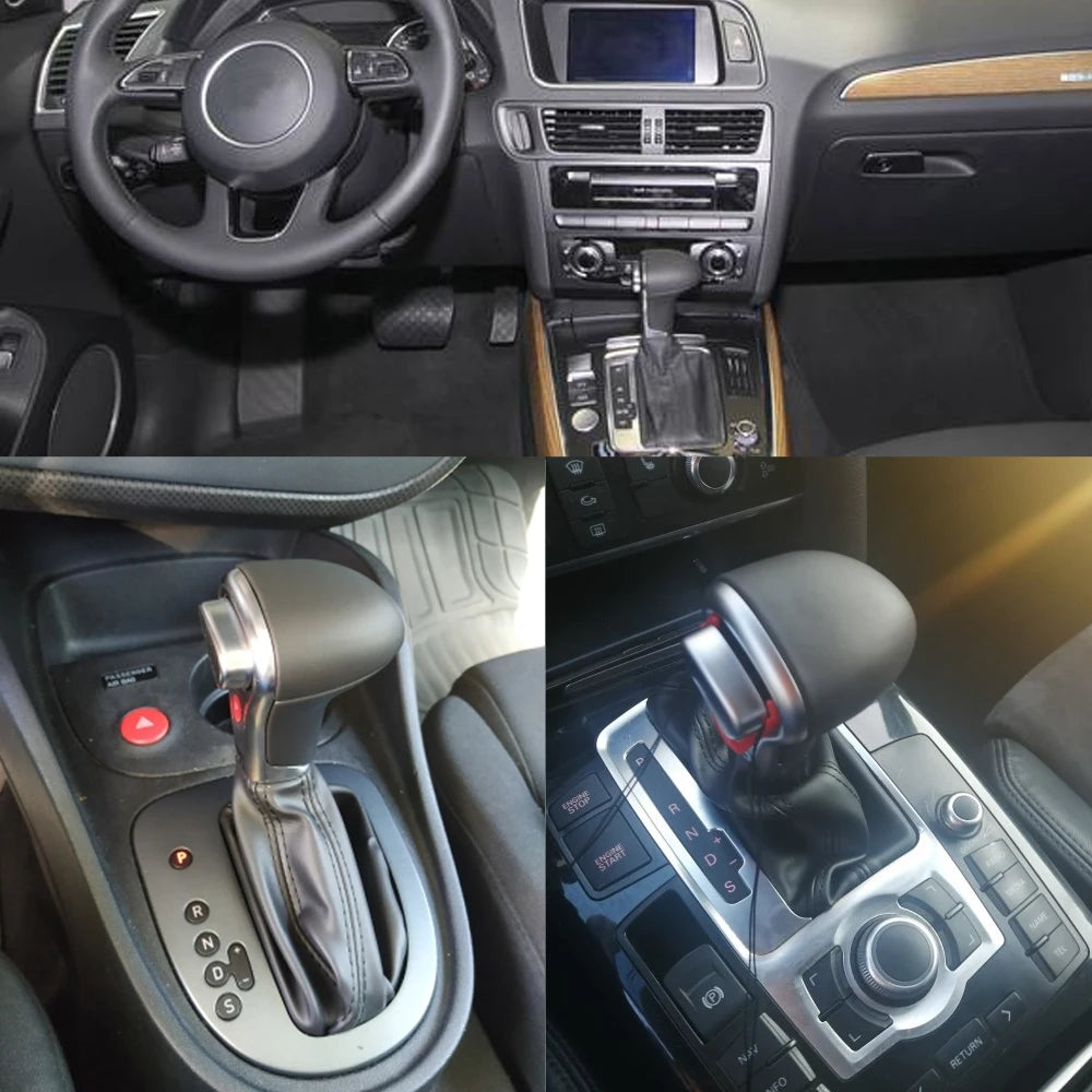 Carbon Fiber/Wood Automatic Gear Shift Knob For Audi A4 B8 2009-up/A5 2008-up/Q5 2009-2015/A6 C6 2006-2011/A6L C7 2012-2018