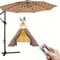 1PC Patio Umbrella Light with Remote 8 Adjustable Brightness Modes Outdoor Waterproof 104 LED Light Battery Operated For Beach