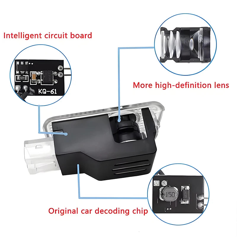2Pc HD Car Door Projector Laser Lamp Auto Door Welcome Light For Audi A3 A4 A5 A6 A7 A8 S4 S5 S6 S7 S8 RS3 RS4 RS5 Q3 Q5 Q7 Logo