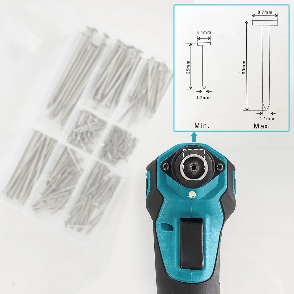 Makita Cordless Auto Hammer Palm Nailer Electric Nail Hammer 19000 RPM Rechargeable Handheld Power Tool