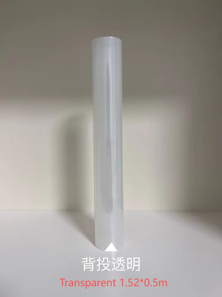 3D Holographic Projection Film Self-Adhesive PVC Black Transparent Window Display Film for Office Store Fronts And Showrooms