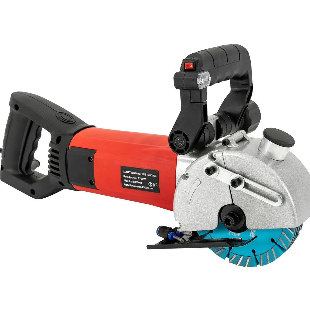 2700W Wall Chaser Concrete Cutter 133mm Concrete Circular Saw Slotter Electric Laser Aiming Groove Slotting Machine