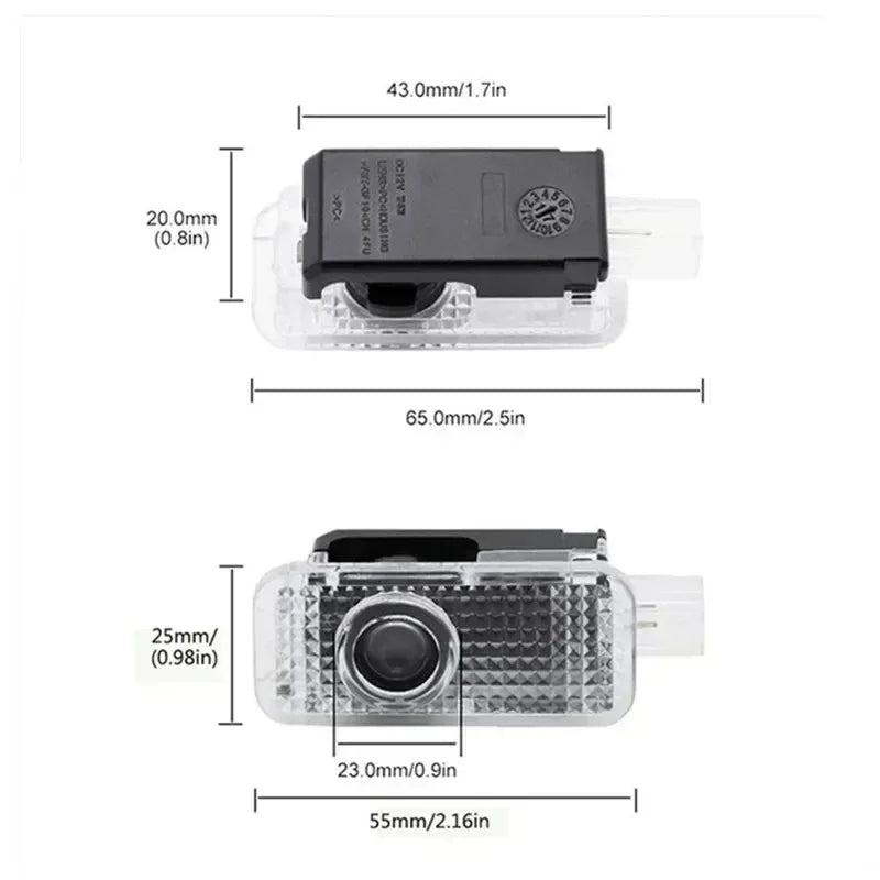 2Pcs Auto Door Welcome Light Led HD Projector For Audi A3 A4 B8 8P 8V A6 C7 A5 Q5 B7 B6 B9 SLINE QUTTRO RS Q3 Q7 S3 S4 S5 S6 S8