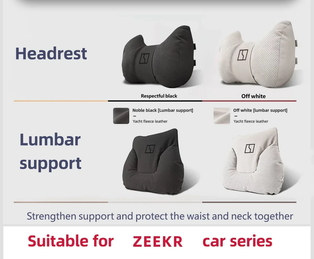 For ZEEKR X 001 009 007  Body Kit 2025 Accessories Car Seat Head Support Cushion Lumbar Pillow Interior Protectio Accessories