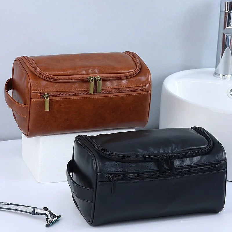 Portable Toiletry Washbag with Hanging Hook Waterproof Women Bathroom Cosmetic Storage Bag Large Capacity Travel Men Makeup Case