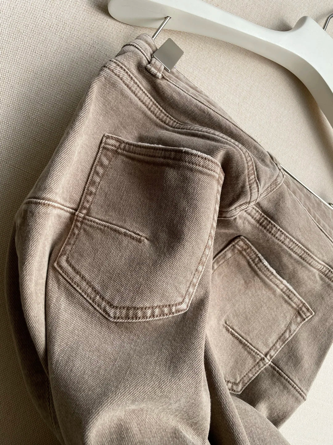 Nouveau jean rétro marron clair taille haute classique pantalon large style urbain pantalon long vêtements pour femmes à la mode
