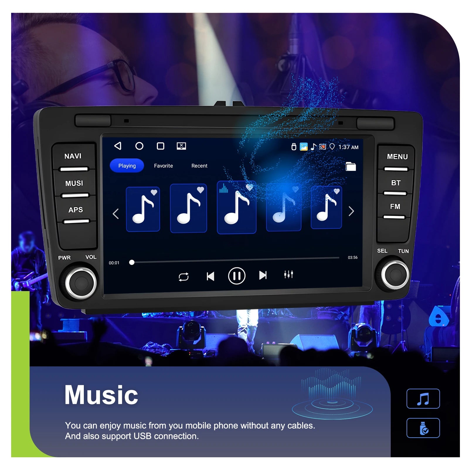 4+64G 8inch Wireless Carplay Android Auto For Skoda Octavia 2 A5 2004-2013 Car Radio CarPlay GPS Navigation WIFI RDS Stereo