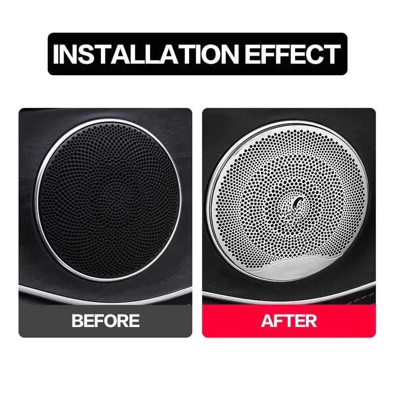For Mercedes Benz W205 W213 X253 Car Door Audio Cover Speaker Decor Loudspeaker Trim Interior Accessories GLC C E Class E200
