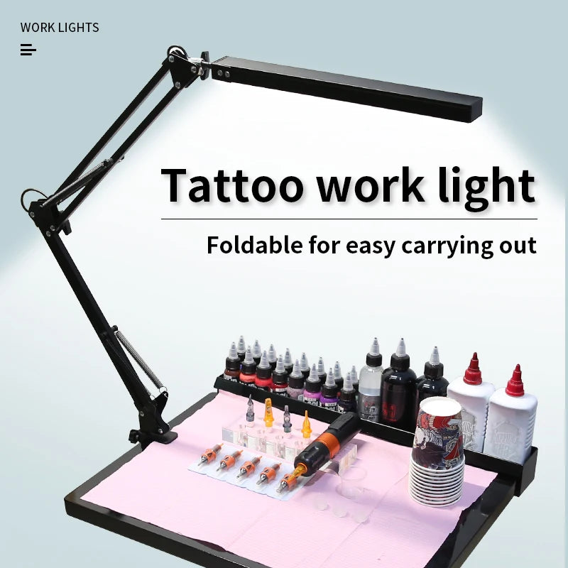 TAIDU Tattoo Adjustable Angle LED Work Light 12W Steel with Portable Tattoo Lighting Clamp LED Working Lamp Tattoo Equipment