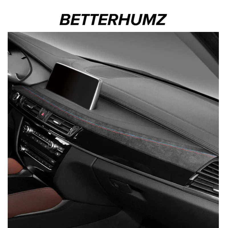 Pour BMW X5 F15 X6 F16 en Alcantara Tableau de Bord Panneau Garnitures Bandes Instrument Performance Autocollants Accessoires Intérieur de Voiture