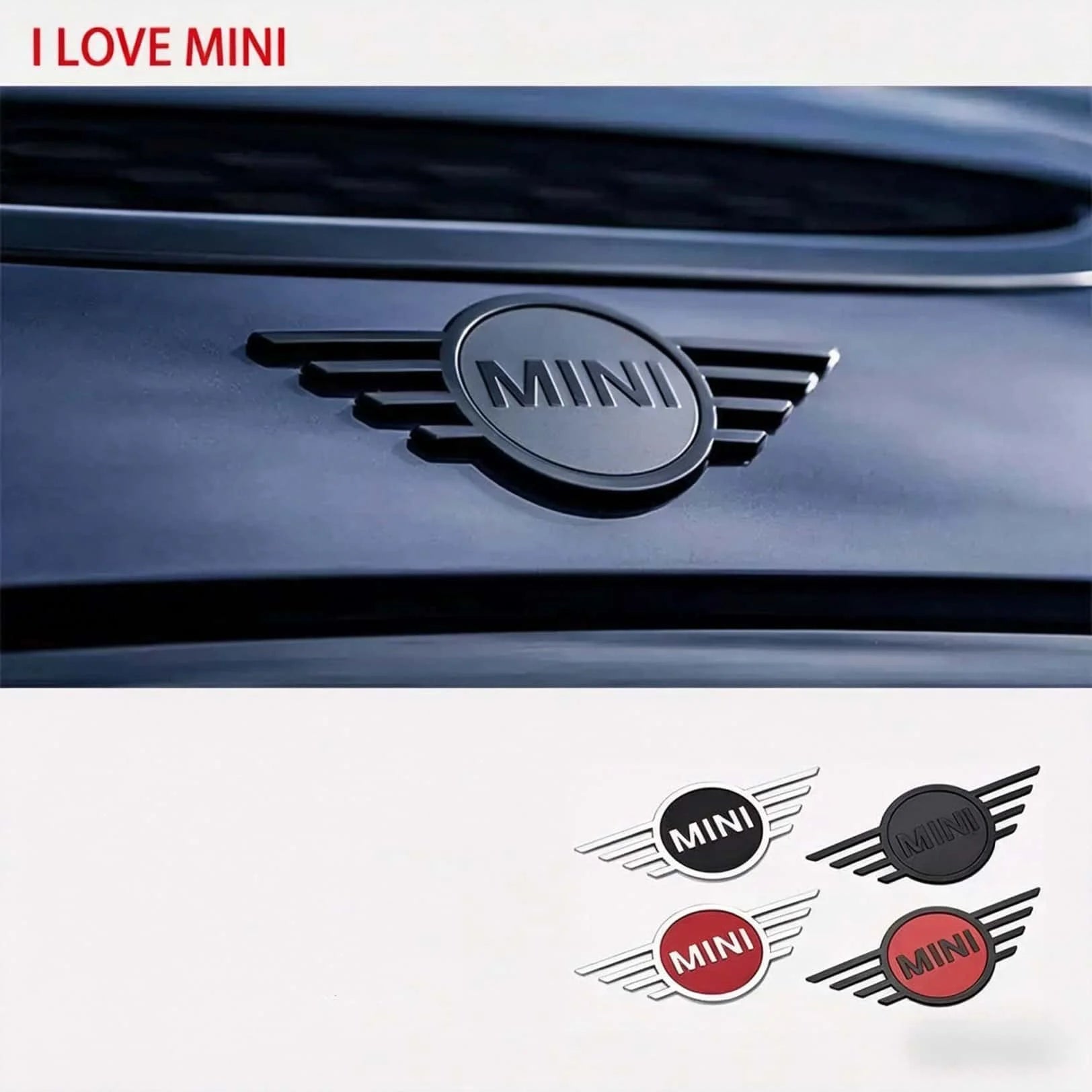 For Mini Cooper JCW Works R56 R50 F54 F55 F56 F57 F60 R52 R53 R55 R57 R58 R59 Car Metal Sticker Auto Body Trunk Decoration Cover