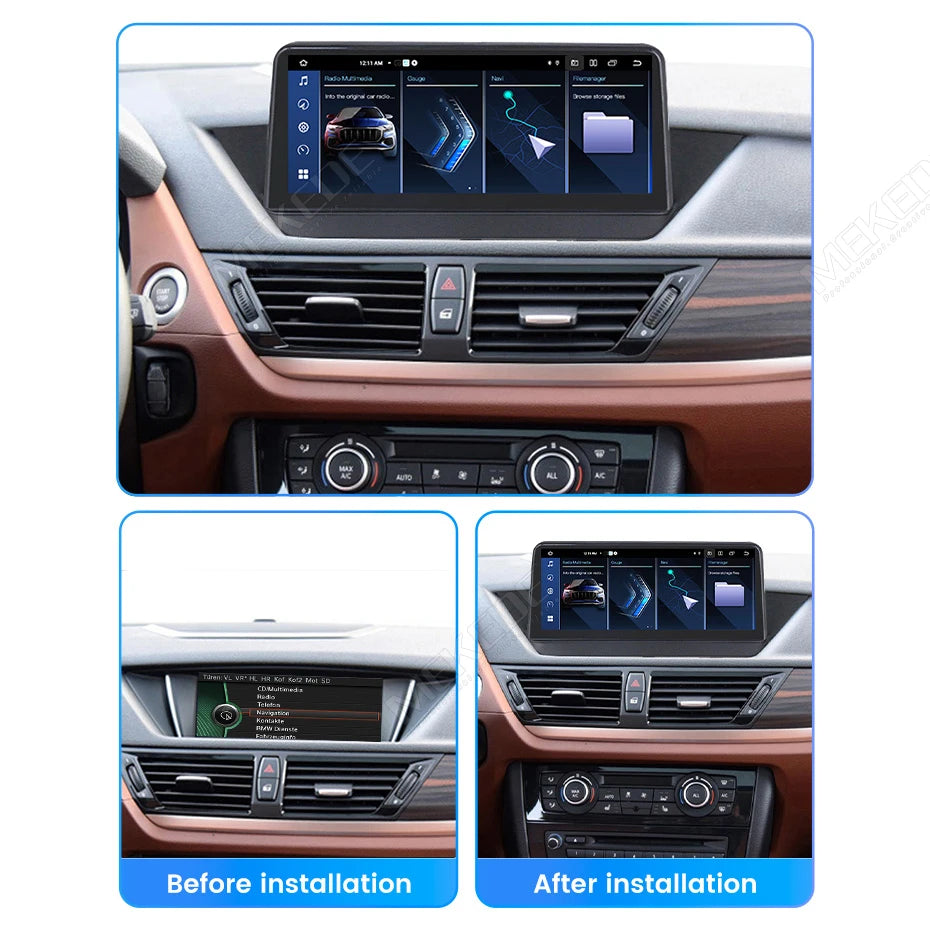 MEKEDE 128GB Android 14 Wireless CarPlay For BMW X1 E84 2009 - 2015 Car Multimedia Player DSP Android Auto GPS 8 Core Autoradio