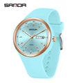 2025 Fashion SANDA Top Brand 6213 Female Student Casual Simple Women's Dual Calendar Elegant Female Student Quartz Wrist Watches