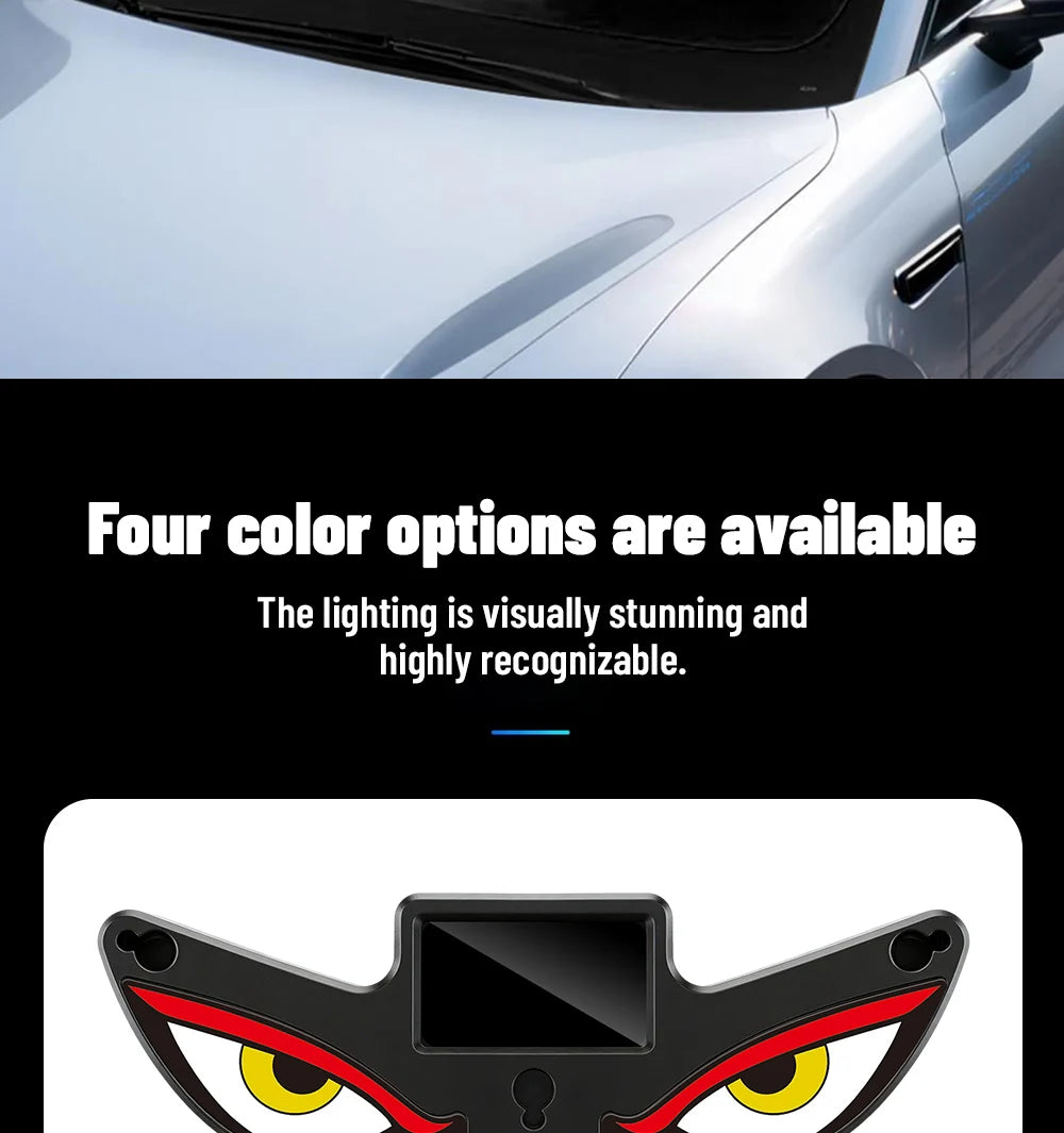 Monster Eye Antenna Flash Light Solar Car Decoration Demon Light Universal Roof Anti-Rear-End Demon Eye Modification
