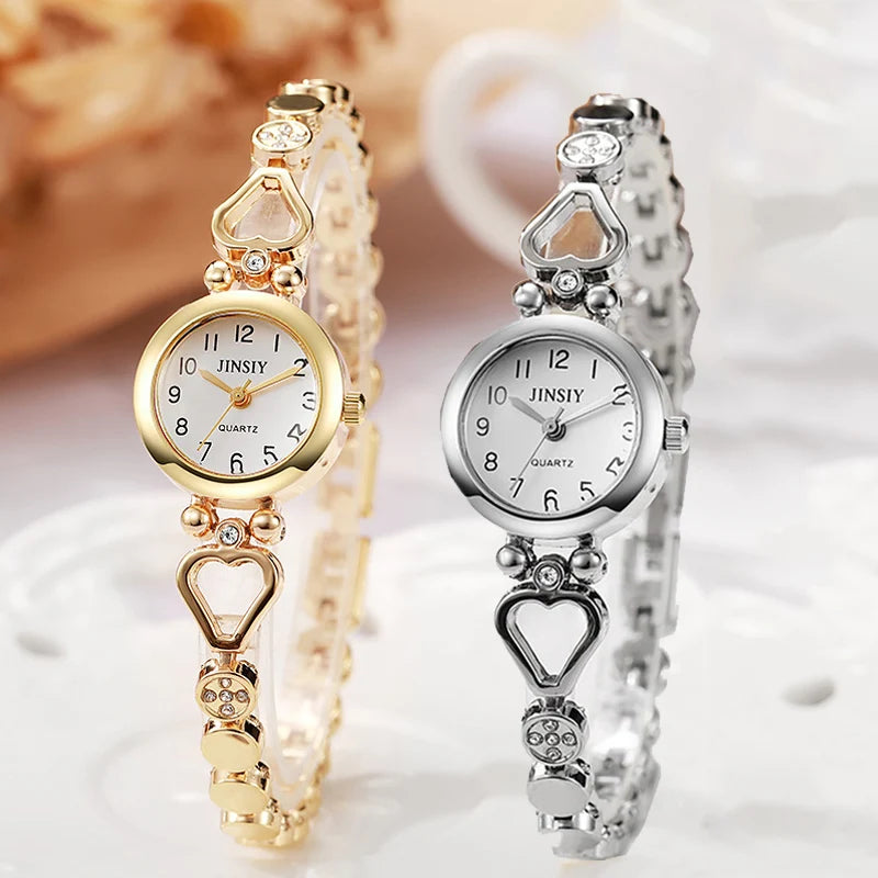 Fashion Women Bracelet Watches Luxury Gift Watches for Women Simple Ladies Quartz Watch Relojes Para Mujer Gold Watch Wholesale