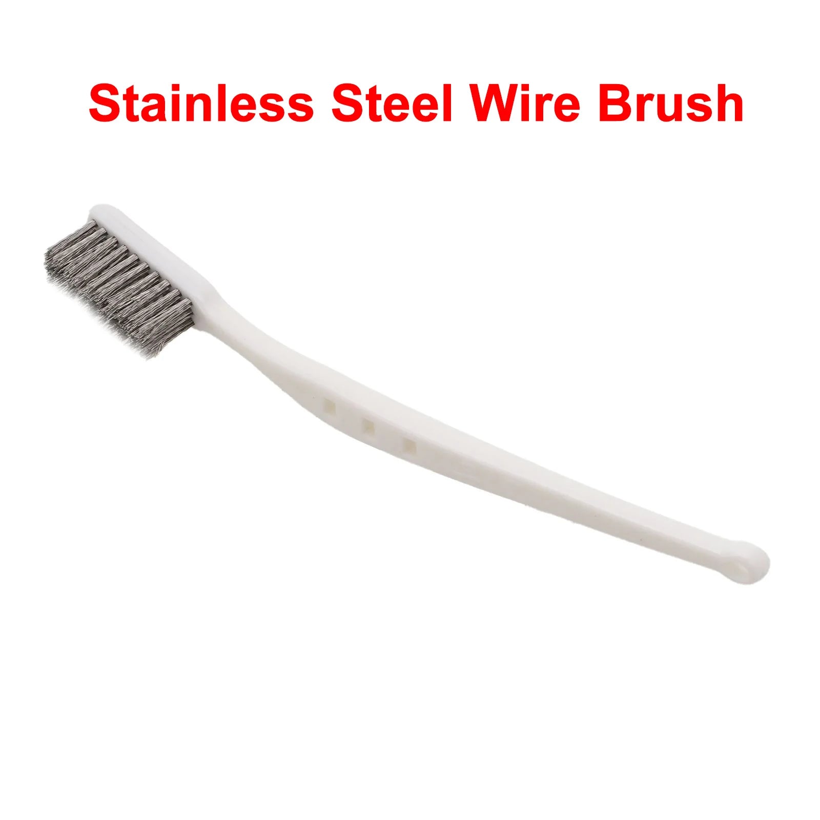 Brush Wire Metal Nylon Wire Plastic White Wire Brush Black Cleaning Handle Brass Machine Polishing Rust Silver