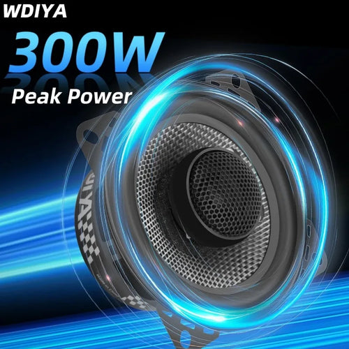 2 enceintes coaxiales de voiture 4 pouces 300W haute fidélité pour système audio surround professionnel haut de gamme