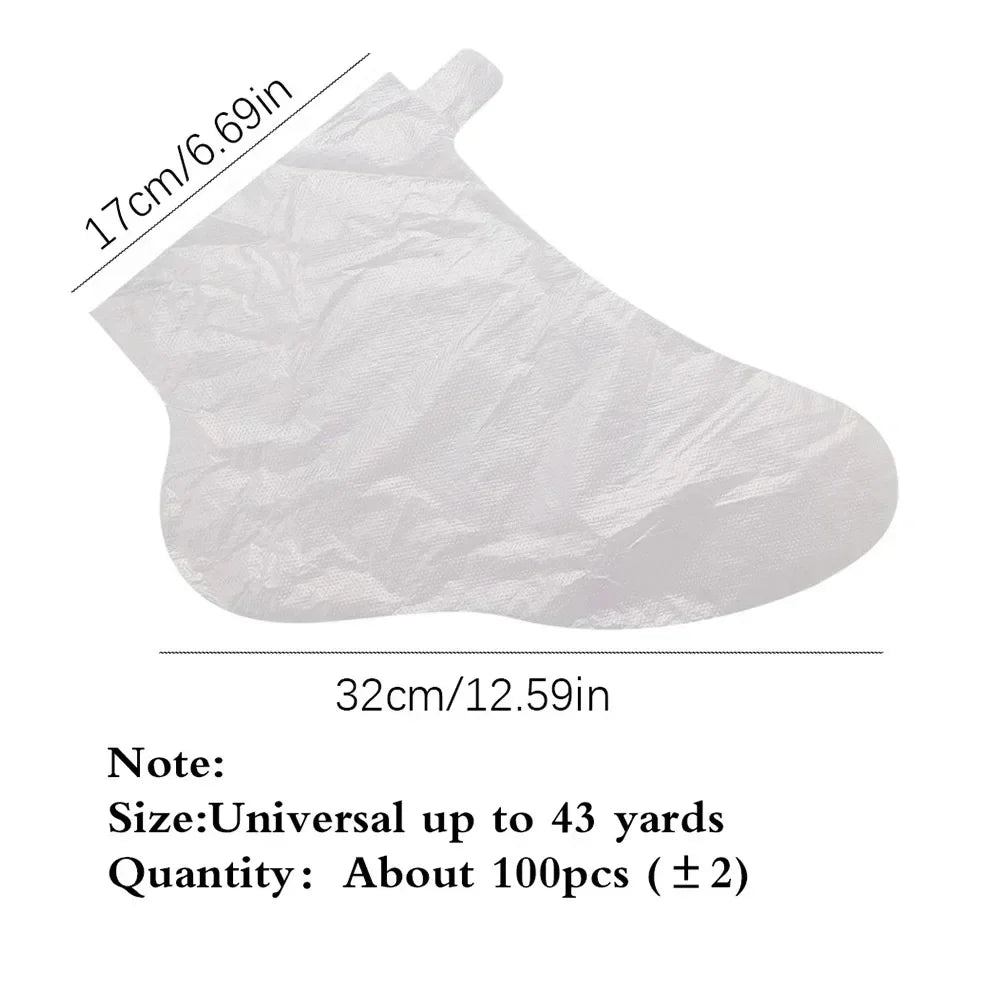 100PCS Disposable Foot Bags Detox SPA Covers Transparent Foot Mask Covers Moisturizing Pedicure Prevent Infection Remove Chapped