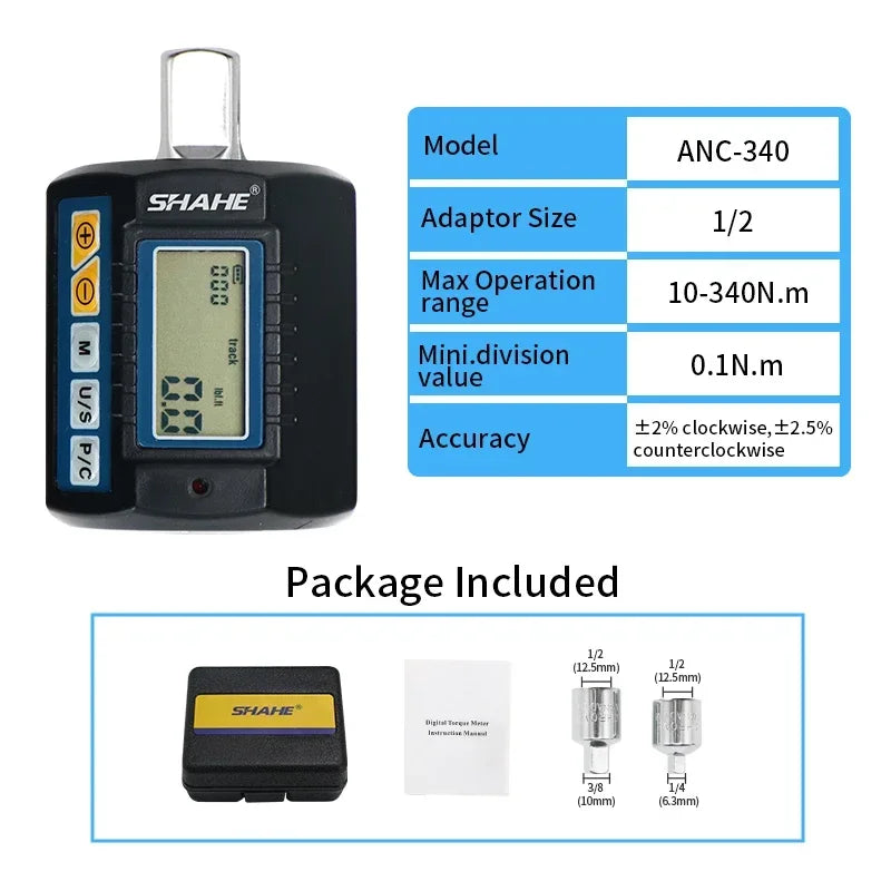 SHAHE Digital 1/2" Electronic Torque Wrench